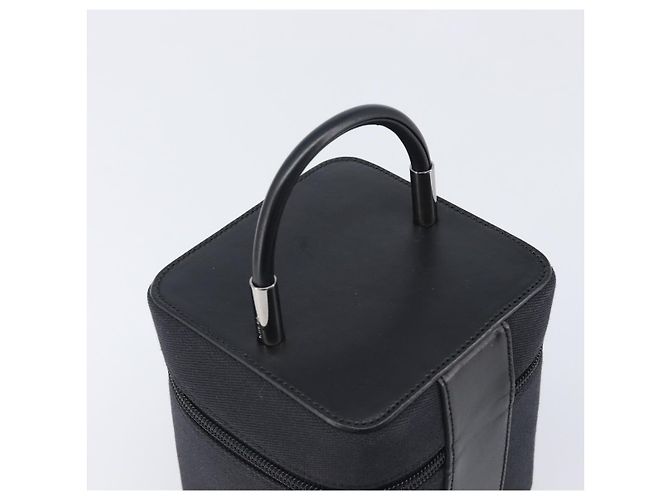 Necessaire per Cosmetici GUCCI Vanity Canvas Black Silver 039 1052 Auth LN001A - vista 6