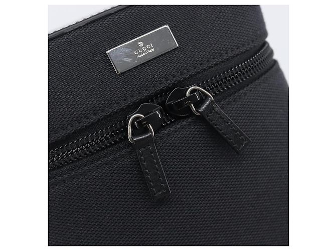 Necessaire per Cosmetici GUCCI Vanity Canvas Black Silver 039 1052 Auth LN001A - vista 9