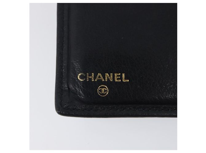 Porte-cartes CHANEL Cuir Caviar Noir CC Auth 207492A - vue 9