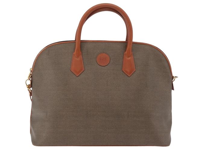 Borsa a mano FENDI PVC Canvas 2way Verde Oro Auth 205117 D'oro - vista 13