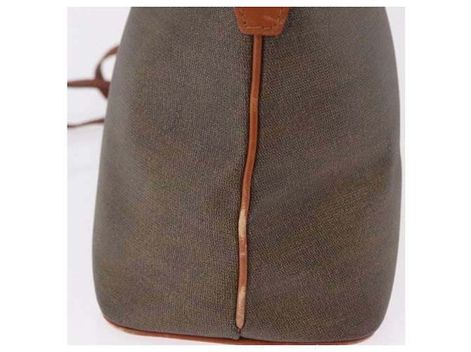 Borsa a mano FENDI PVC Canvas 2way Verde Oro Auth 205117 D'oro - vista 14