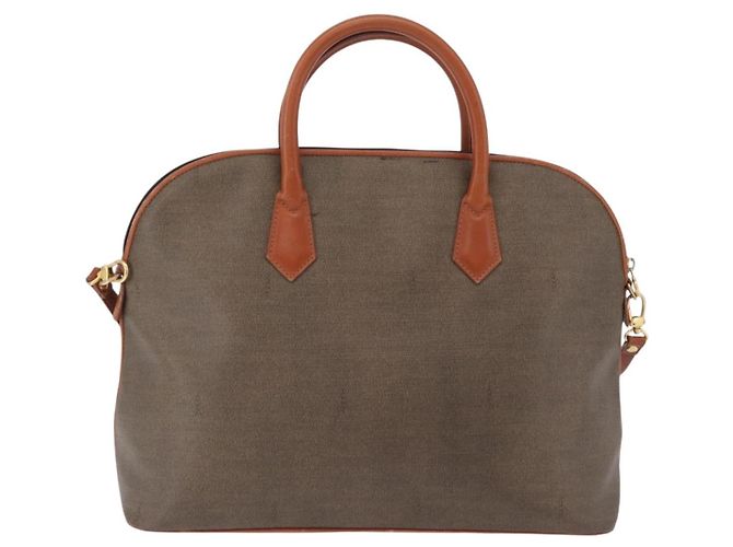 Borsa a mano FENDI PVC Canvas 2way Verde Oro Auth 205117 D'oro - vista 2