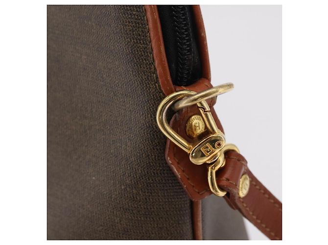 Borsa a mano FENDI PVC Canvas 2way Verde Oro Auth 205117 D'oro - vista 23