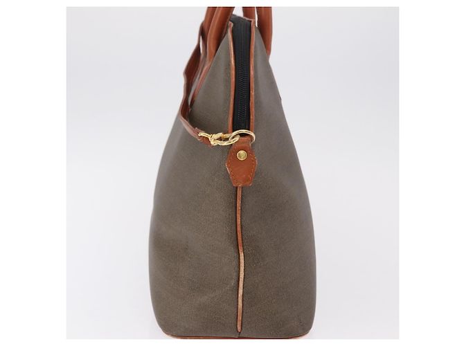 Borsa a mano FENDI PVC Canvas 2way Verde Oro Auth 205117 D'oro - vista 3