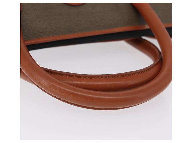 Borsa a mano FENDI PVC Canvas 2way Verde Oro Auth 205117 D'oro - vista 9
