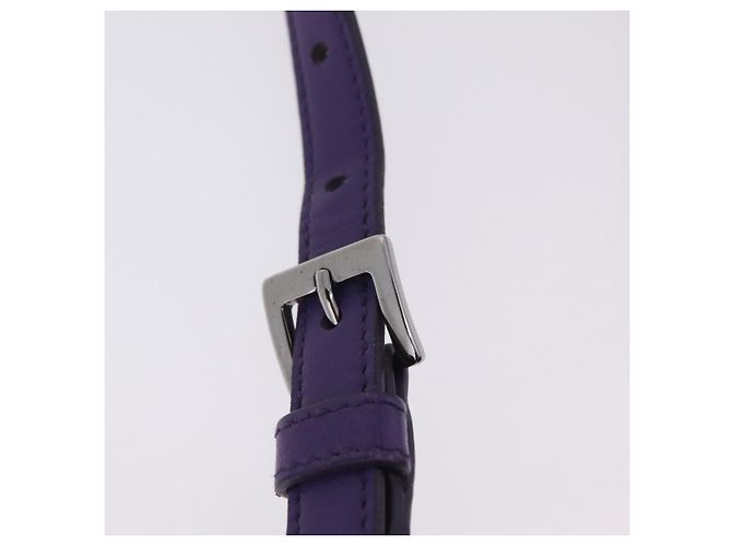 Borsa a Tracolla Miu Miu Pelle Viola Argento Auth 207614V Porpora - vista 10