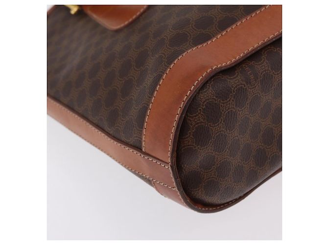 Céline Bolso Tote CELINE Macadam PVC Marrón Tono Dorado Auth ka6459 Castaño - vista 18