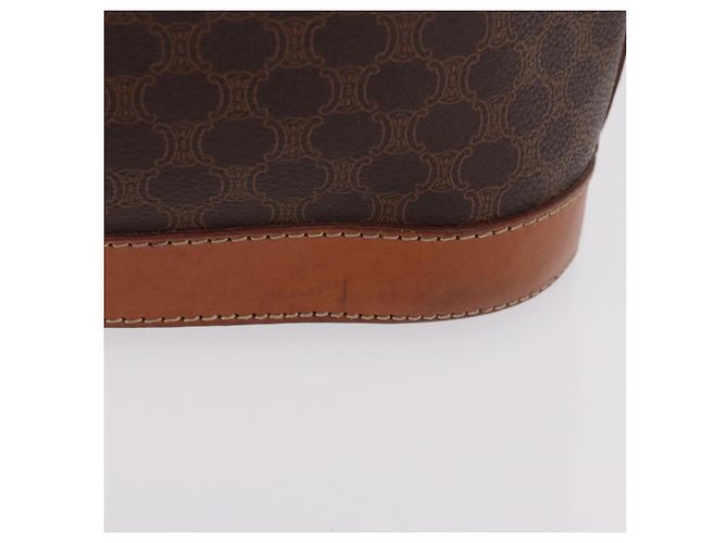 Céline Bolso Tote CELINE Macadam PVC Marrón Tono Dorado Auth ka6459 Castaño - vista 2