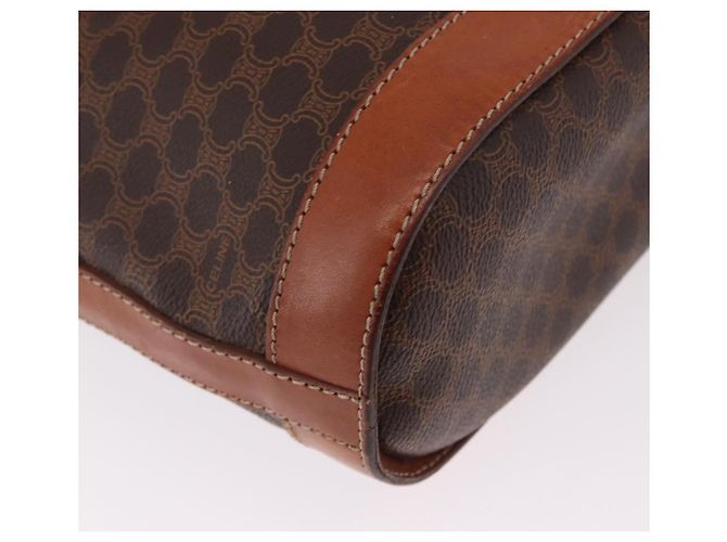 Céline Bolso Tote CELINE Macadam PVC Marrón Tono Dorado Auth ka6459 Castaño - vista 20