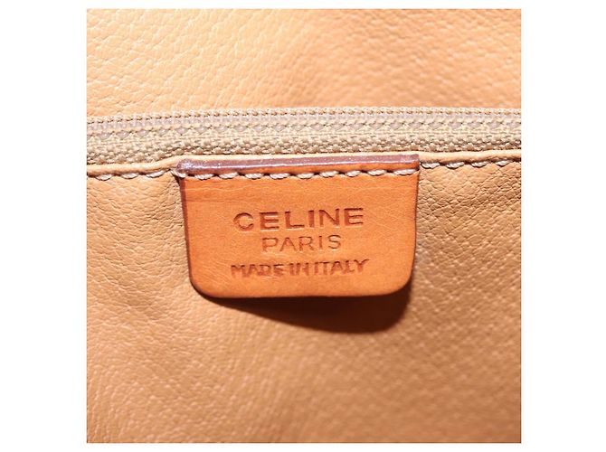 Céline Bolso Tote CELINE Macadam PVC Marrón Tono Dorado Auth ka6459 Castaño - vista 25