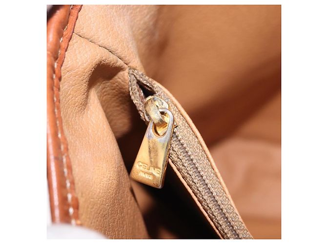 Céline Bolso Tote CELINE Macadam PVC Marrón Tono Dorado Auth ka6459 Castaño - vista 31