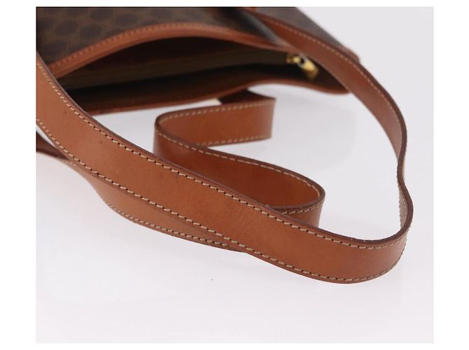 Céline Bolso Tote CELINE Macadam PVC Marrón Tono Dorado Auth ka6459 Castaño - vista 9