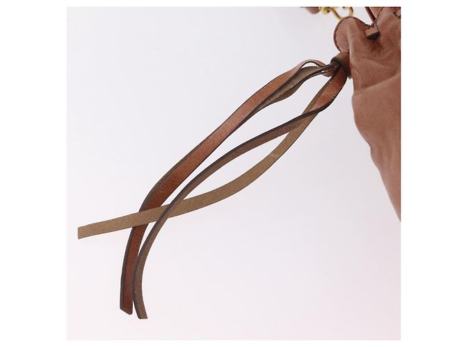 Miu Miu Handtasche Leder 2way Braun Gold Authentisch 167726M Golden - Ansicht 22