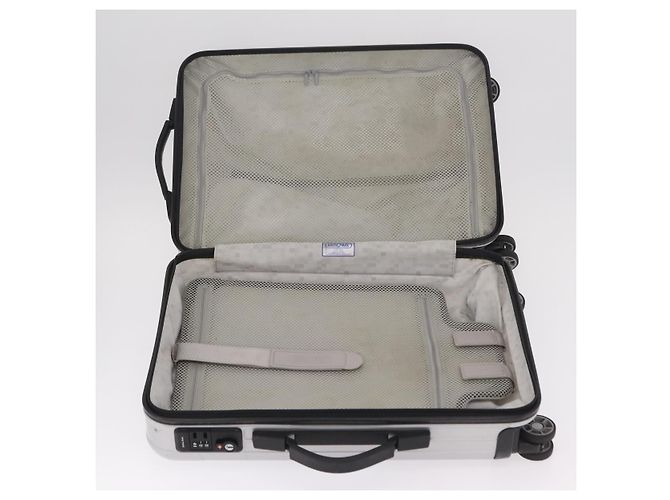 RIMOWA Carry Case Polycarbonate Plastic Silver Auth 203631A - vista 11