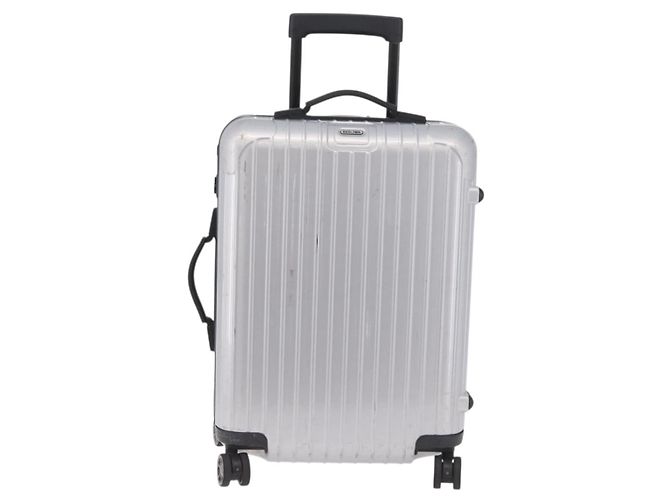 RIMOWA Carry Case Polycarbonate Plastic Silver Auth 203631A - vista 13