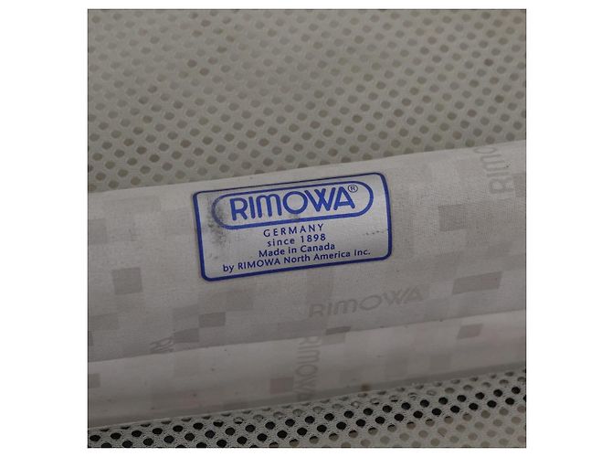 RIMOWA Carry Case Polycarbonate Plastic Silver Auth 203631A - vista 27