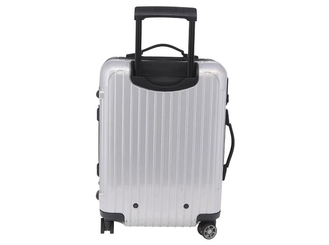 RIMOWA Carry Case Polycarbonate Plastic Silver Auth 203631A - vista 4