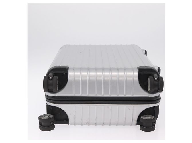 RIMOWA Carry Case Polycarbonate Plastic Silver Auth 203631A - vista 7
