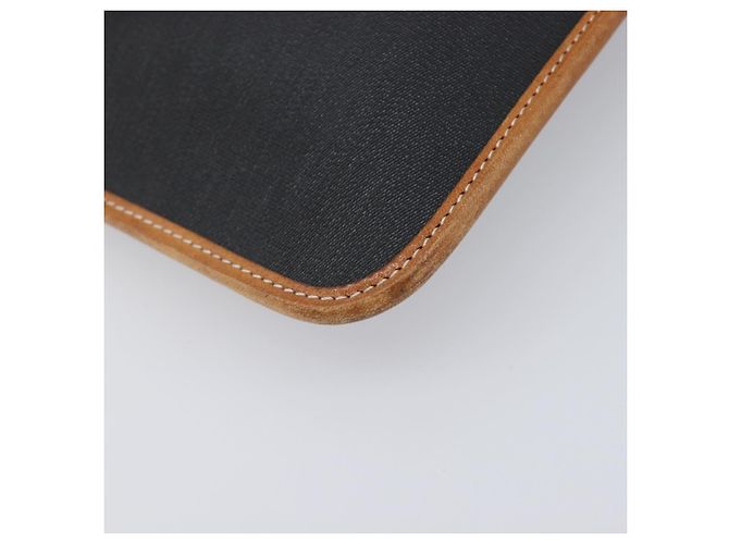 Sac Pochette Christian Dior Canvas Black Gold Auth 207523 Noir Doré - vue 14