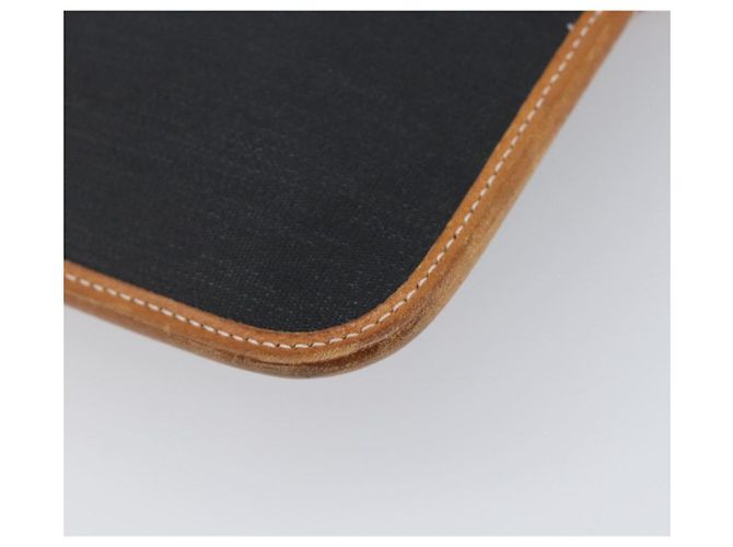 Sac Pochette Christian Dior Canvas Black Gold Auth 207523 Noir Doré - vue 15
