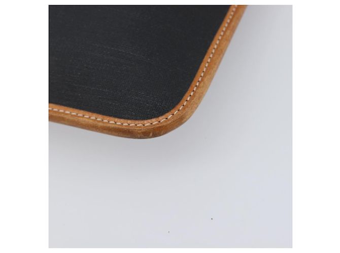 Sac Pochette Christian Dior Canvas Black Gold Auth 207523 Noir Doré - vue 7
