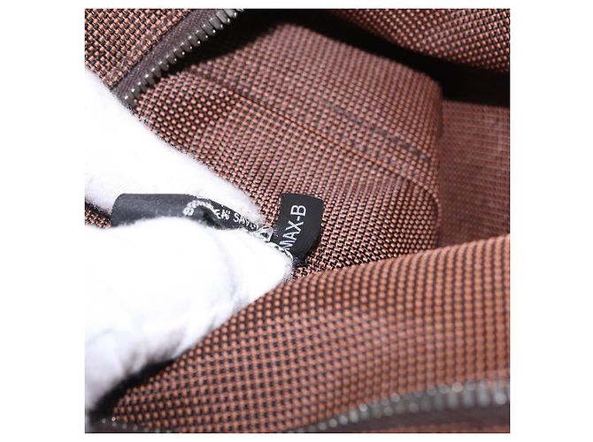 Hermès HERMES Her Line MM Hand Bag Canvas Brown Silver Auth 207690A Braun Silber - Ansicht 12