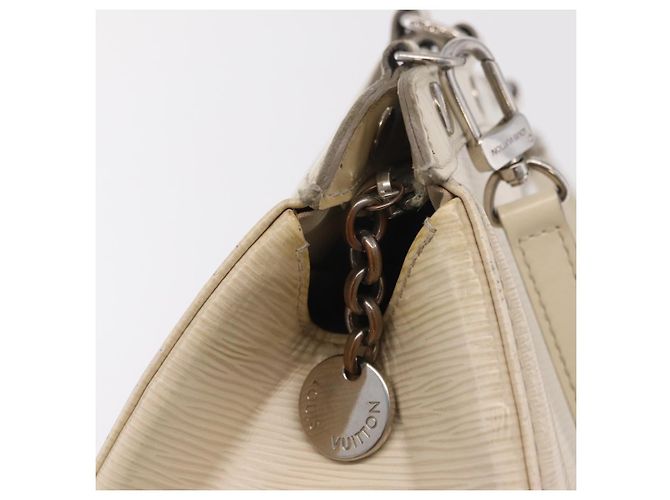 Borsa a mano LOUIS VUITTON Epi Blair MM 2way Bianco Yvoire M40330 LV Auth 206873 - vista 23