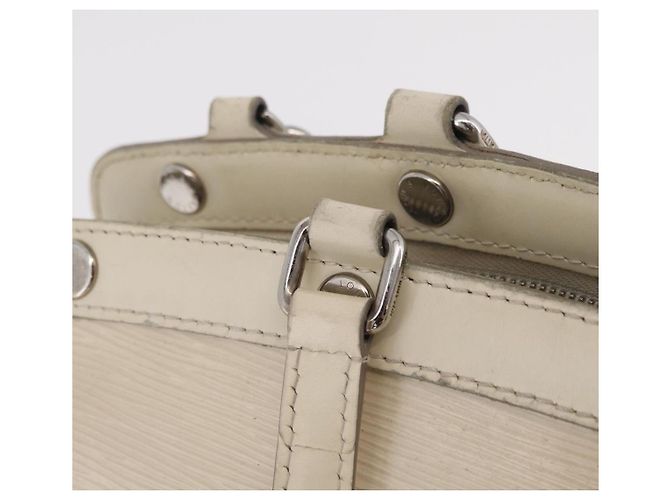 Borsa a mano LOUIS VUITTON Epi Blair MM 2way Bianco Yvoire M40330 LV Auth 206873 - vista 24