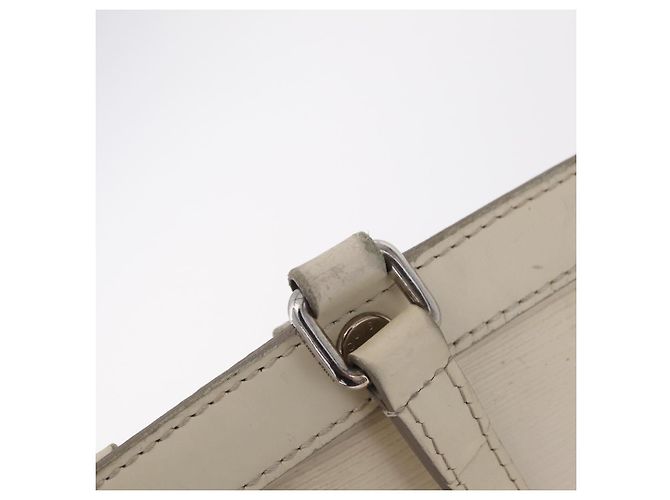 Borsa a mano LOUIS VUITTON Epi Blair MM 2way Bianco Yvoire M40330 LV Auth 206873 - vista 25