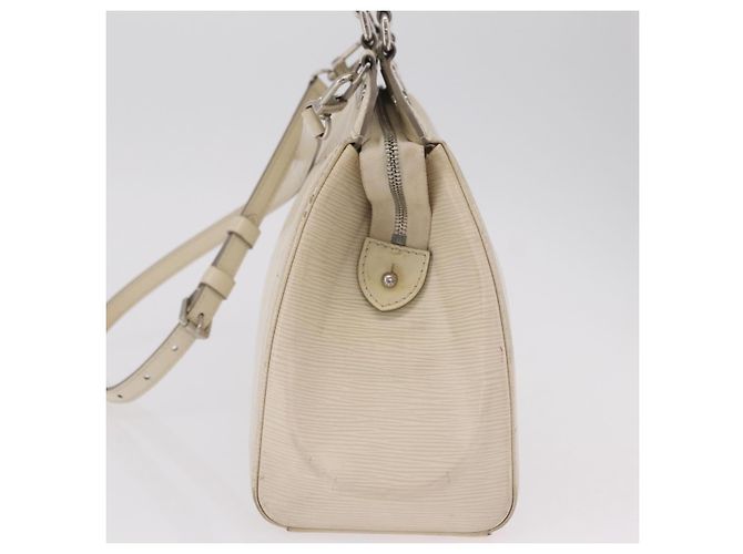 Borsa a mano LOUIS VUITTON Epi Blair MM 2way Bianco Yvoire M40330 LV Auth 206873 - vista 4