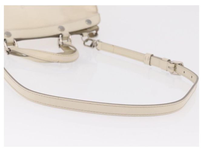 Borsa a mano LOUIS VUITTON Epi Blair MM 2way Bianco Yvoire M40330 LV Auth 206873 - vista 9