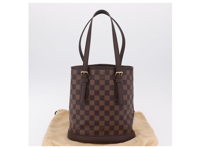LOUIS VUITTON Borsa a tracolla Marais Damier Ebene N42240 LV Auth 205338V - vista 31