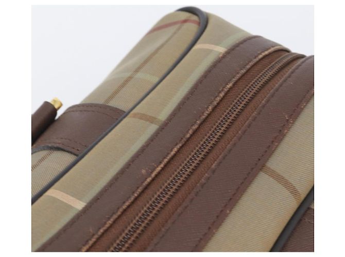 Bolsa Boston Burberrys Nova Check Canvas Beige Gold Auth ep15916 Bege Dourado - vista 7