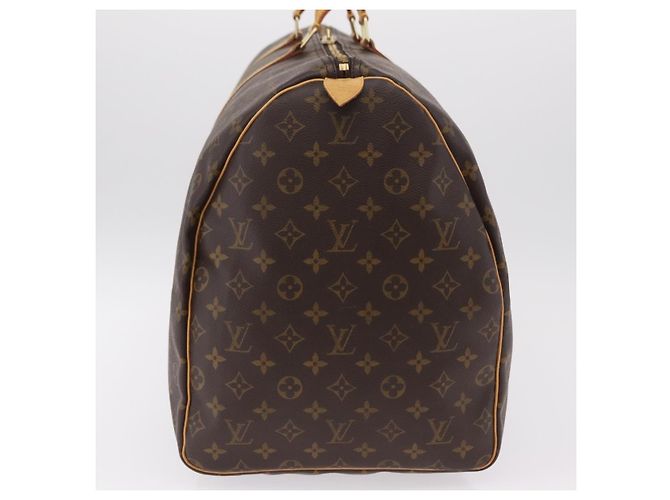 LOUIS VUITTON Monogram Keepall 60 Boston Bag M41422 LV Auth 204091V Monogramme - vue 4