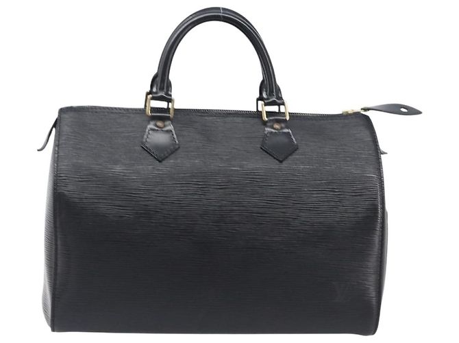 LOUIS VUITTON Epi Speedy 30 Hand Bag Noir M43002 LV Auth BA16002V Nero - vista 13