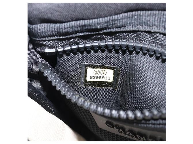 Borsa a tracolla CHANEL Sports Line Canvas Ivory CC Auth 206799A - vista 11