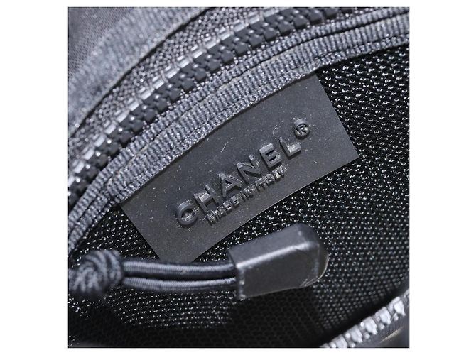 Borsa a tracolla CHANEL Sports Line Canvas Ivory CC Auth 206799A - vista 21