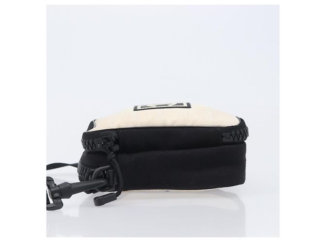 Borsa a tracolla CHANEL Sports Line Canvas Ivory CC Auth 206799A - vista 4