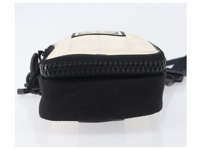 Borsa a tracolla CHANEL Sports Line Canvas Ivory CC Auth 206799A - vista 5