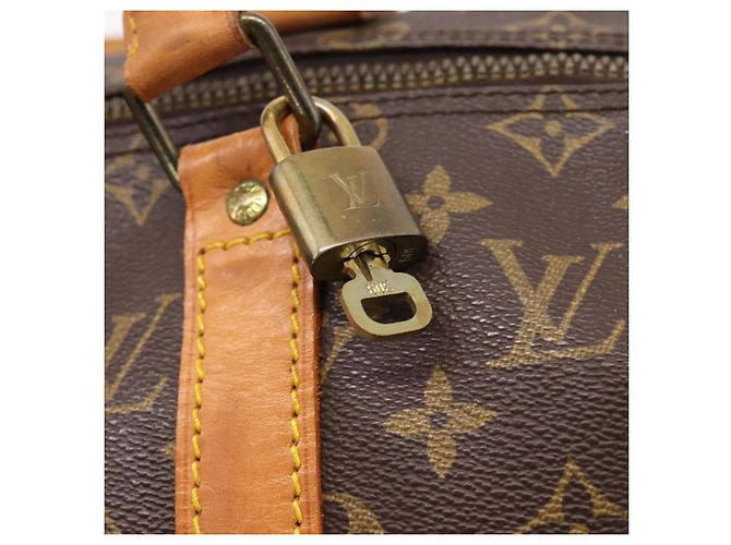 LOUIS VUITTON Monogram Keepall 50 Boston Bag M41426 LV Auth 205140A Monogramme - vue 18