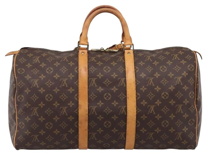 LOUIS VUITTON Monogram Keepall 50 Boston Bag M41426 LV Auth 205140A Monogramme - vue 2