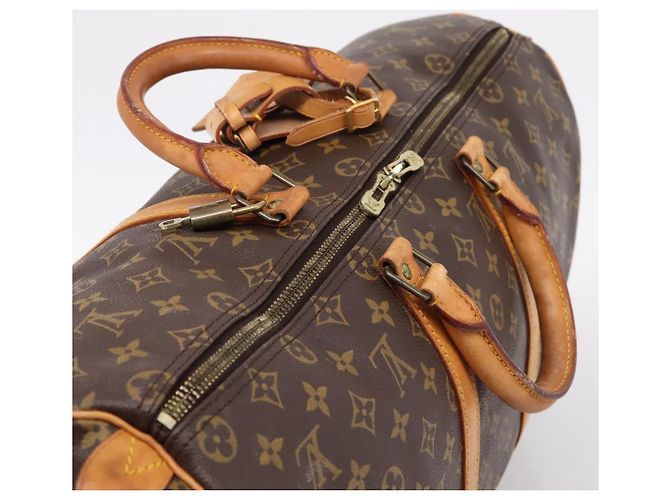 LOUIS VUITTON Monogram Keepall 50 Boston Bag M41426 LV Auth 205140A Monogramme - vue 6