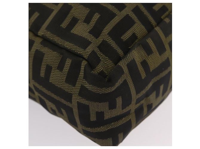 FENDI Zucca Canvas Handtasche Schwarz Braun Auth 202501 - Ansicht 14