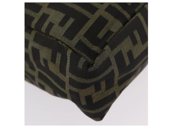 FENDI Zucca Canvas Handtasche Schwarz Braun Auth 202501 - Ansicht 16