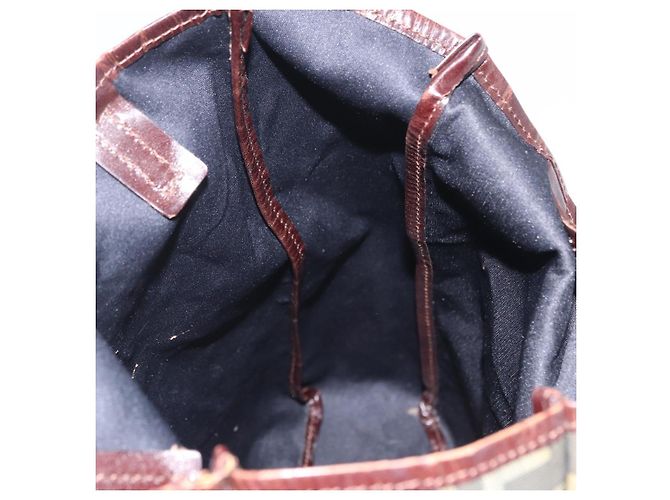 FENDI Zucca Canvas Handtasche Schwarz Braun Auth 202501 - Ansicht 18