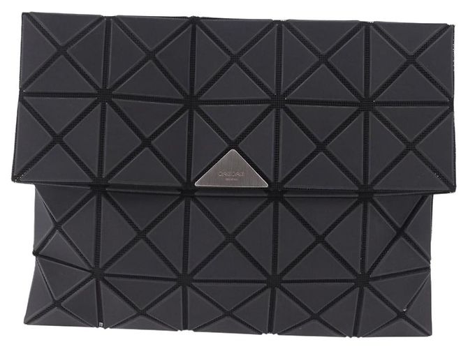Borsa a pochette ISSEY MIYAKE BAO BAO PVC Pelle Nero Argento Auth 204271A - vista 13