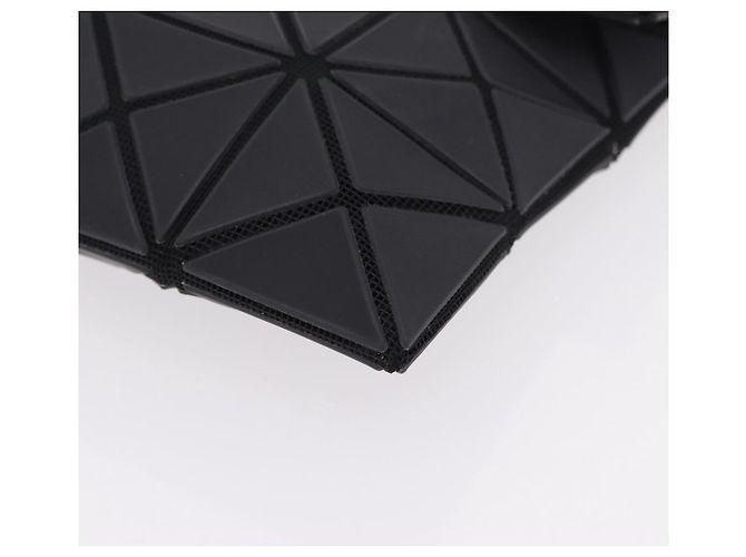 Borsa a pochette ISSEY MIYAKE BAO BAO PVC Pelle Nero Argento Auth 204271A - vista 14
