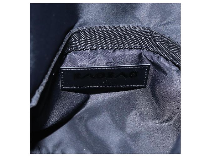 Borsa a pochette ISSEY MIYAKE BAO BAO PVC Pelle Nero Argento Auth 204271A - vista 17