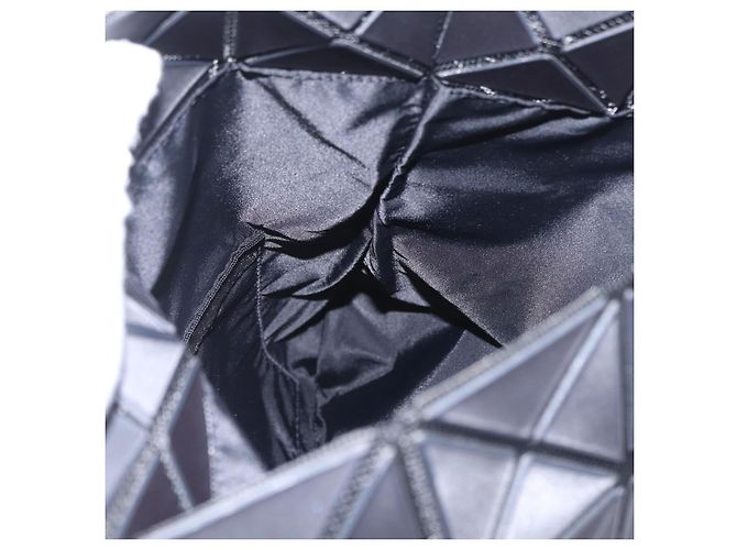Borsa a pochette ISSEY MIYAKE BAO BAO PVC Pelle Nero Argento Auth 204271A - vista 18