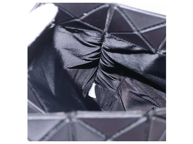 Borsa a pochette ISSEY MIYAKE BAO BAO PVC Pelle Nero Argento Auth 204271A - vista 19